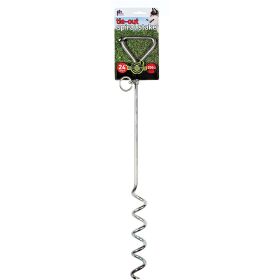 Prevue Pet Products 24 Inch Spiral TieOut Stake Heavy Duty