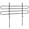 Adjustable Pet Car Barrier for SUVs, Vehicles, Vans, Back Seat Dog Fence Guard for Safety Car Travel, Black