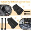 Small Dog Car Seat with Harness Center Console Pet Booster Seat Travel Car Seat with Side Pocket Cotton Velvet Cushion for Dogs Cats Up to 9LBS