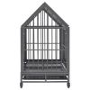Dog Cage Black and silver Steel 36.2 x 24.4 x 41.7 in