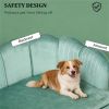 Dog sofa, pet bed, with four wooden legs, structurally stable