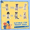 43" L Wooden Dog House, Outdoor Waterproof Dog Kennel for Large Dogs with Openable Roof & Giant Window, Yellow