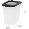 10 Lbs. Airtight Pet Food Container | Dog Cat Food Storage Bin | Treat Box 2Pk