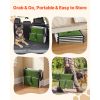 Dog Stairs for Car, 4 Steps Extra Wide Foldable Dog Ramp for Large Dogs with Non-Slip Surface, Portable Lightweight Pet Stairs Ladder for Car, SUV