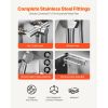 34 Inch Stainless Steel Dog Washing Station, Pet Grooming Tub with Hot & Cold Faucet, Showerhead, Home Wash Sink, Fits Small Cats and Dogs