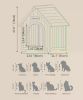 FSC Solid Cedar Pet House – Cream Yellow Cabin Style Indoor Shelter for Small Dogs & Cats