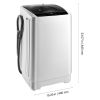 Portable Washing Machine, Portable Washer 1.3 cu.ft with LED Display, Stainless Steel Drum, 8 Wash Programs & 6 Adjustable Water Levels