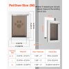 Pet Door, Medium, with Double Magnetic Flaps and Metal Frame, Strong and Weatherproof Dog Door for Interior and Exterior Doors, Easy to Install