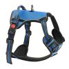 Dog Harness for Large Dogs, No Pull Adjustable Dog Vest Pet Harness, with 5ft Leash, Handle, Metal Rings, Buckles