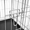 Dog Crate Galvanized steel Galvanized steel and plastic M