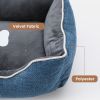 Small Dog Bed with Anti-slip Bottom, Cat Bed with Removable Washable Cover, Plush Pet Bed for Dogs and Cats, Cute Dog Pillow Bed