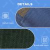 Elevated Cooling Pet Bed Portable Raised Dog Cot with Canopy for XL Sized Dogs, Dark Blue