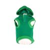 Pet Life LED Lighting Hands-Up-Santa Hooded Sweater Pet Costume